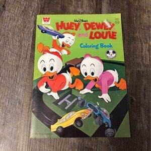 Vintage disney coloring book, used, colorong book, kids colroing book, disney co